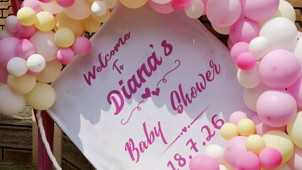 Baby shower set-up